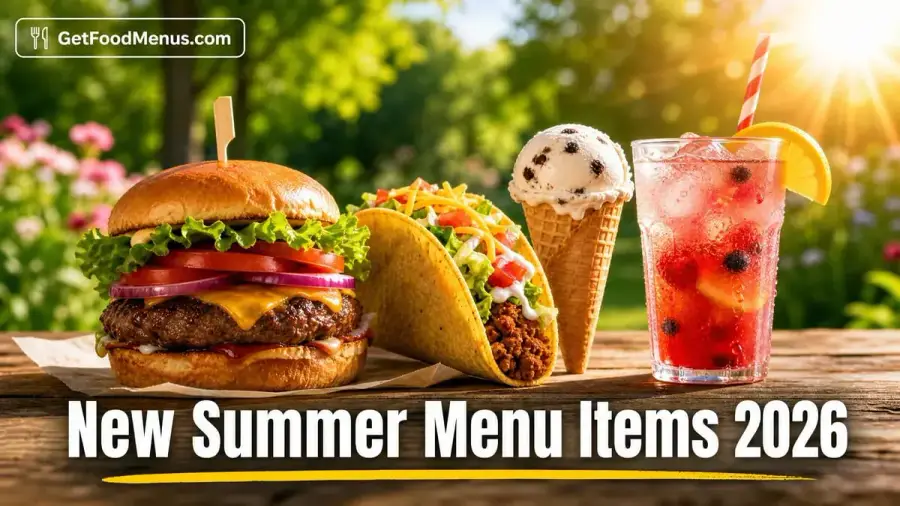 New Summer Menu Items 2026 - Limited Time Offers