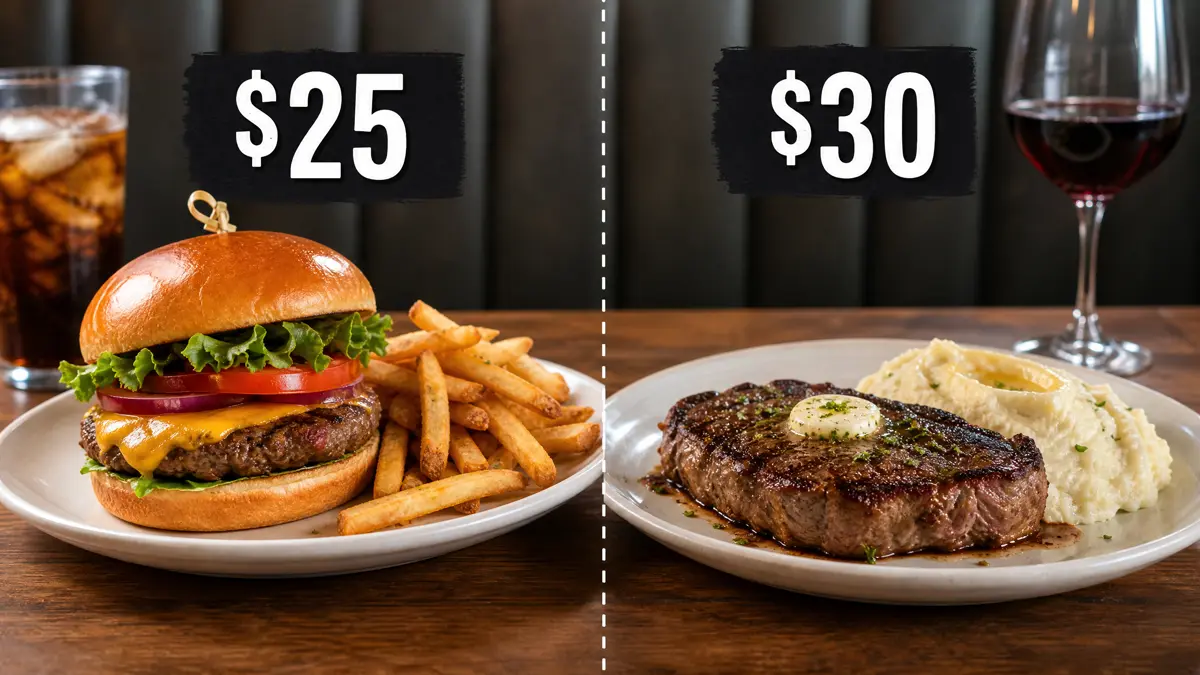 Applebee's 2 for $25 vs 2 for $30 deal comparison