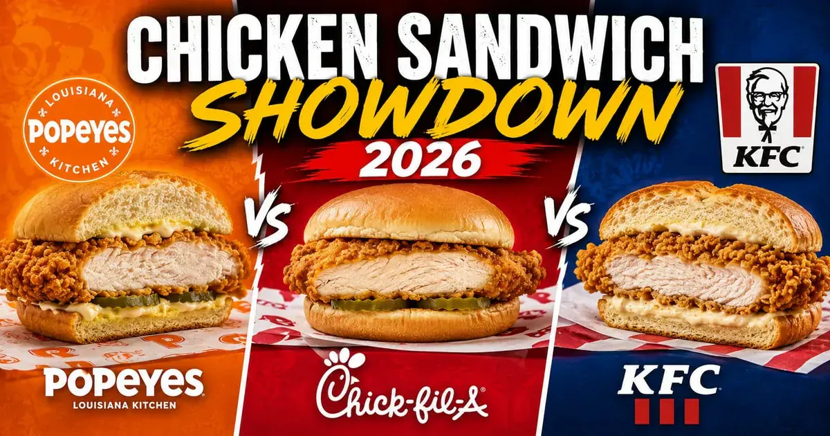 Chicken Sandwich Showdown — Popeyes vs Chick-fil-A vs KFC