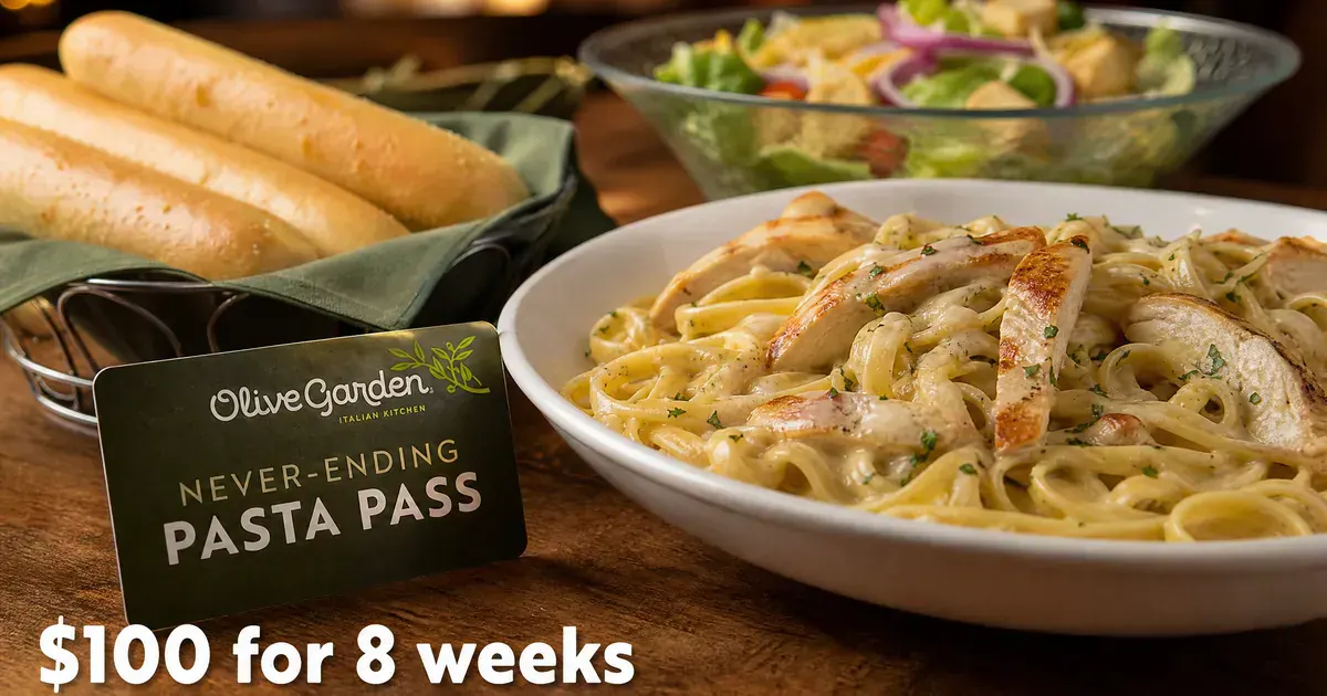 Olive Garden Never-Ending Pasta Pass 2026 Goes on Sale