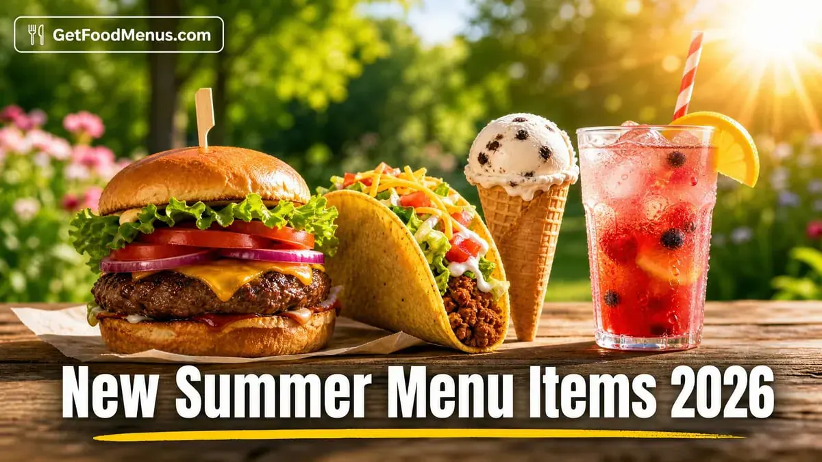 New Summer Menu Items 2026 - Limited Time Offers