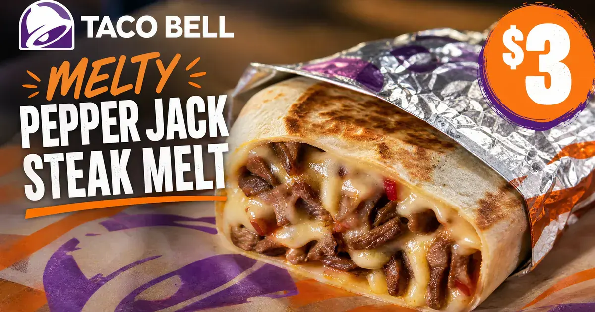 Taco Bell Launches New $3 Melty Pepper Jack Steak Melt 2026