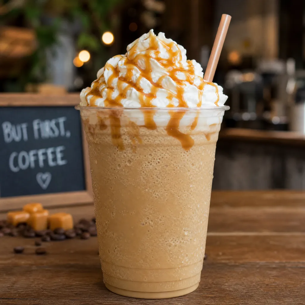 Caribou Coffee Frozen Caramel High (Medium) price calories