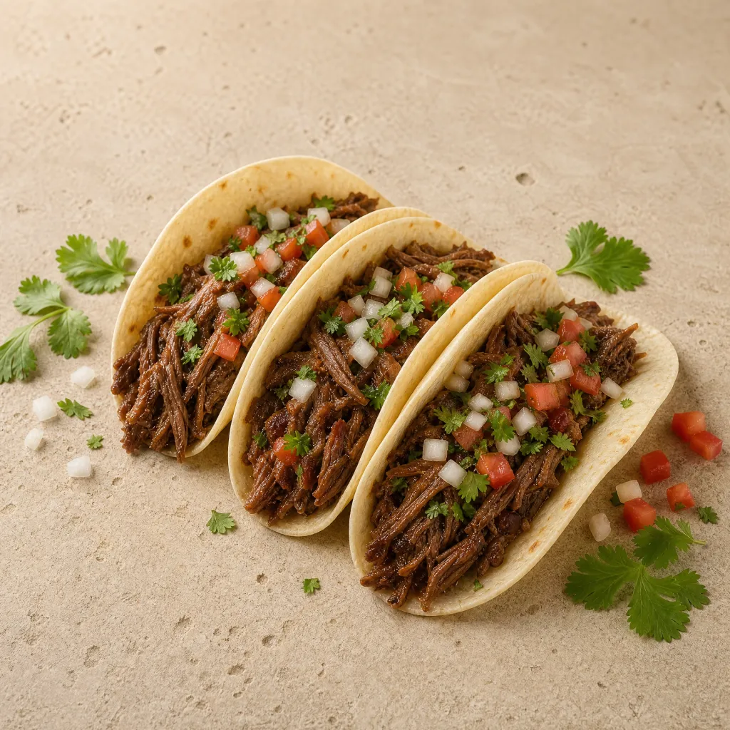 Chipotle Barbacoa Tacos (3) price calories