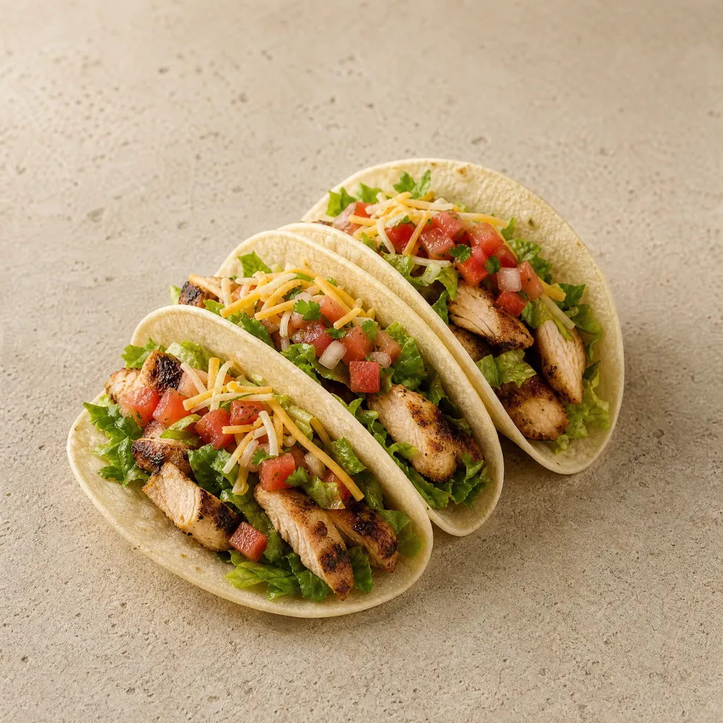 Chipotle Chicken Tacos (3) price calories