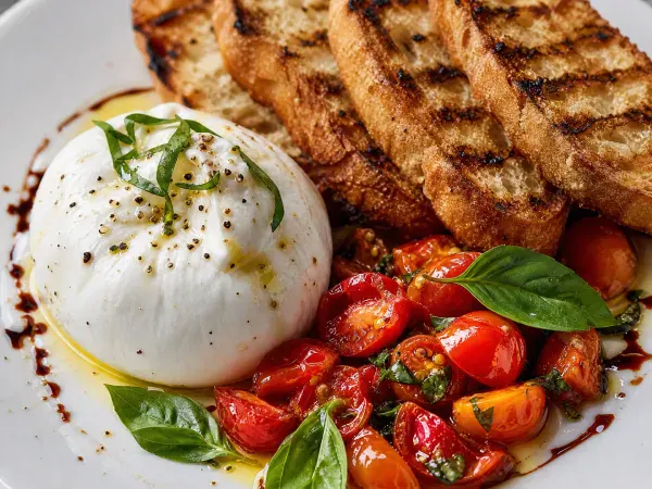 Burrata & Tomato Bruschetta