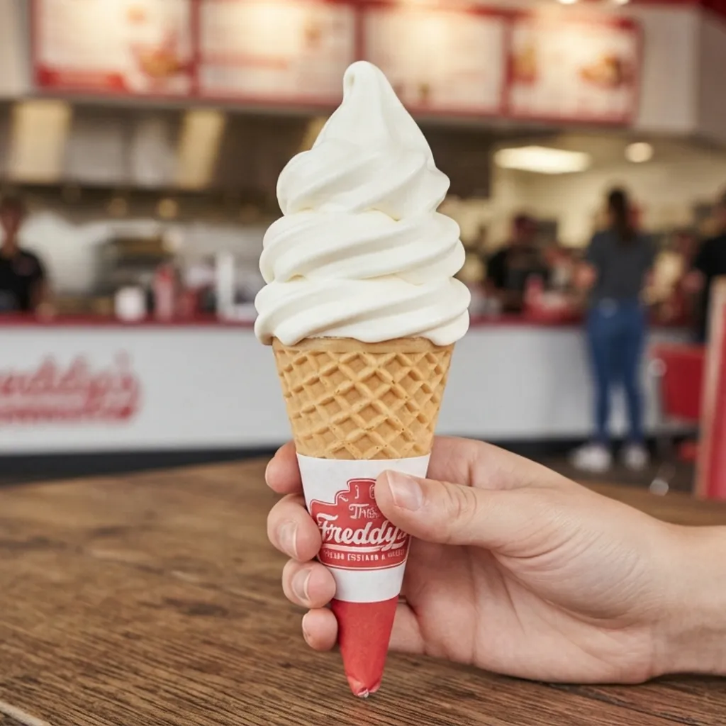 Freddy's Cone (No Toppings) price calories