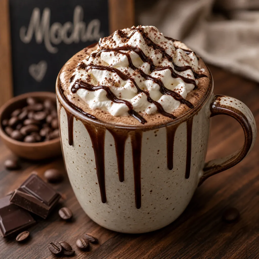 The Human Bean Café Mocha (16 oz) price calories