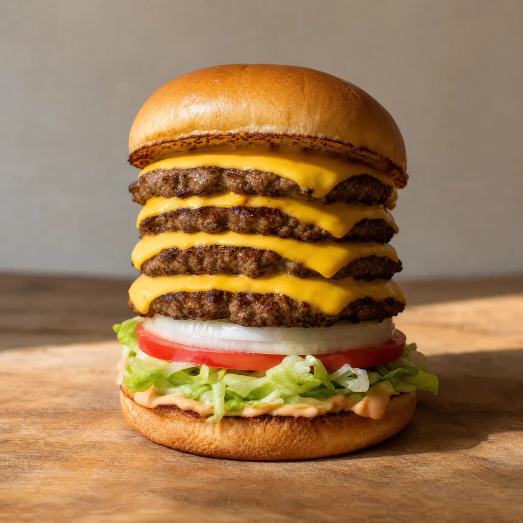 In-N-Out 4x4 price calories