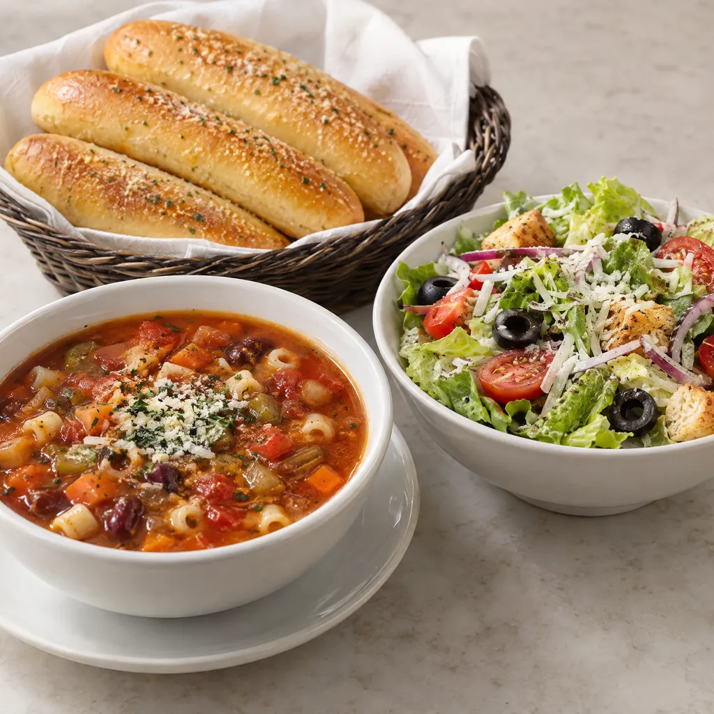 Olive Garden Soup, Salad & Breadsticks nutrition facts price
