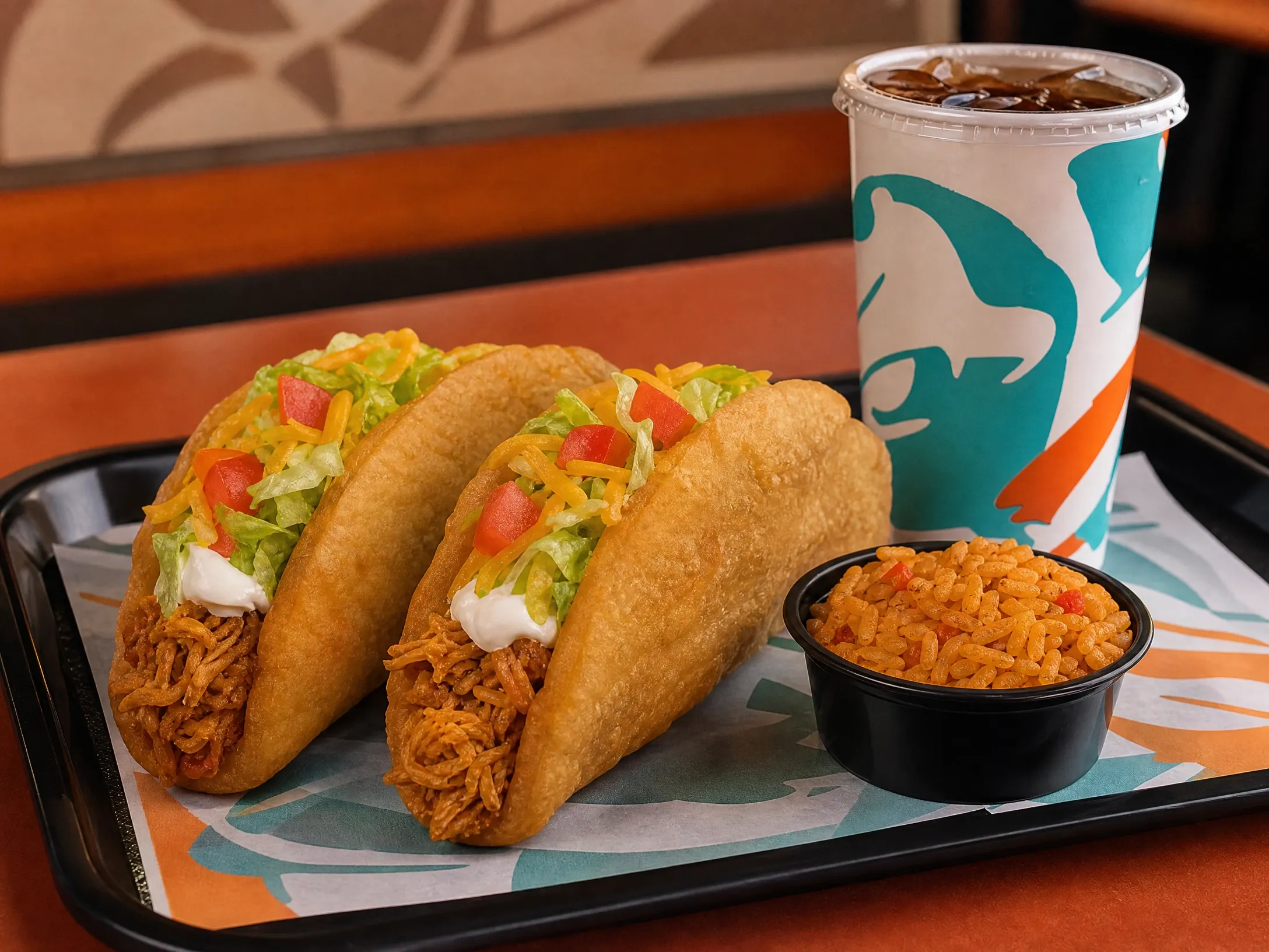 Taco Bell 2 Chicken Chalupas Supreme Combo nutrition facts price