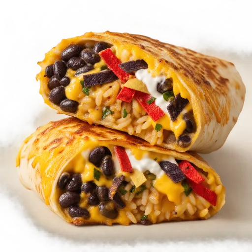 Black Bean Grilled Cheese Burrito