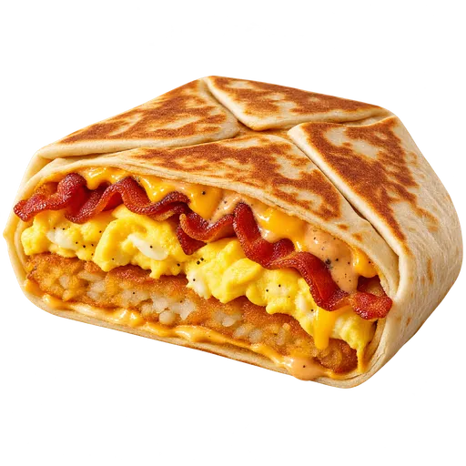 Breakfast Crunchwrap (Bacon)