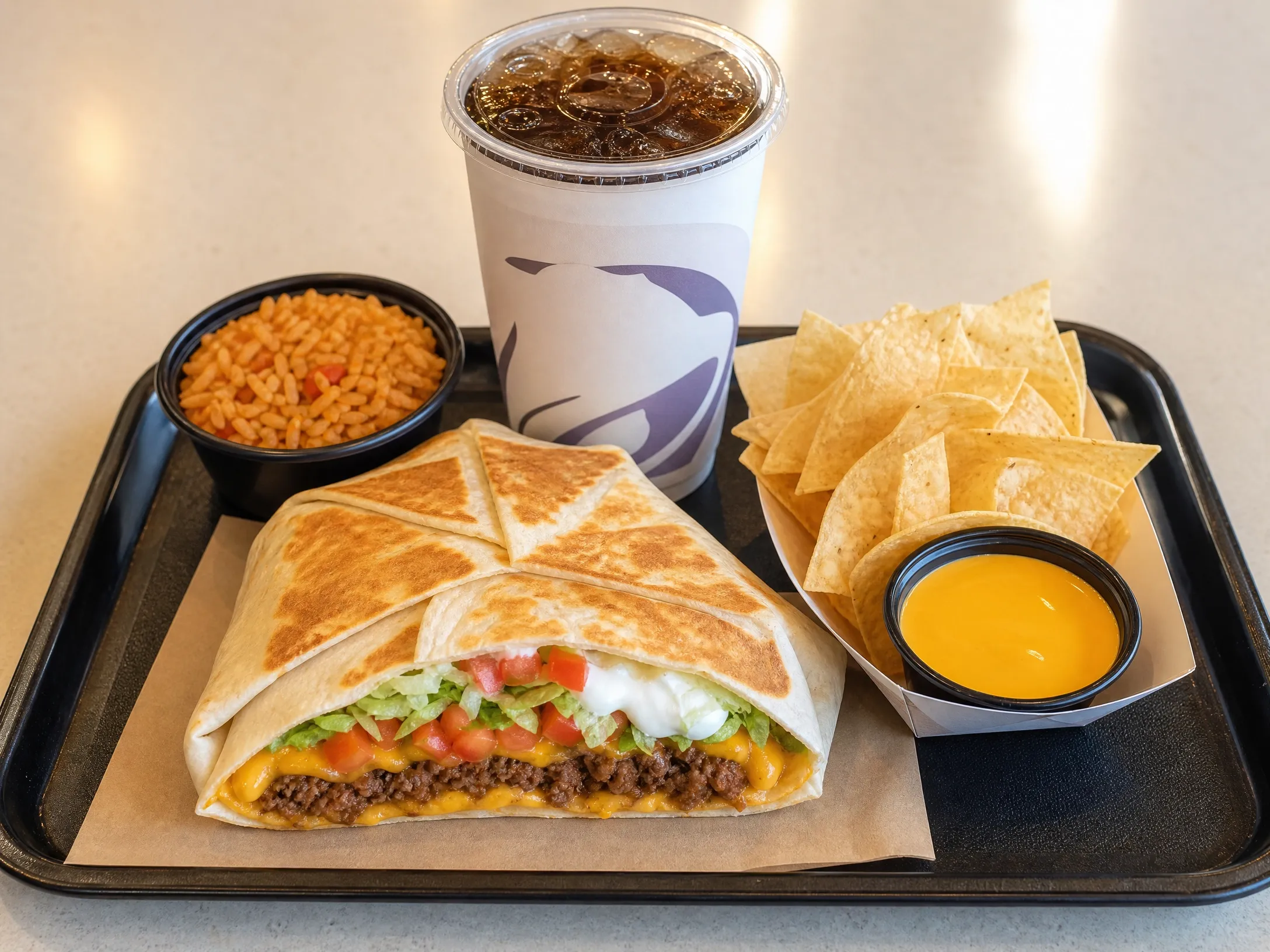 Taco Bell Crunchwrap Supreme Combo nutrition facts price