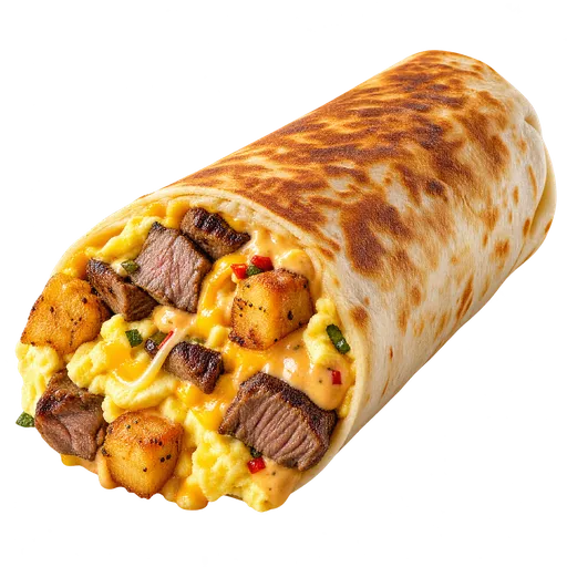 Grande Toasted Breakfast Burrito (Steak)