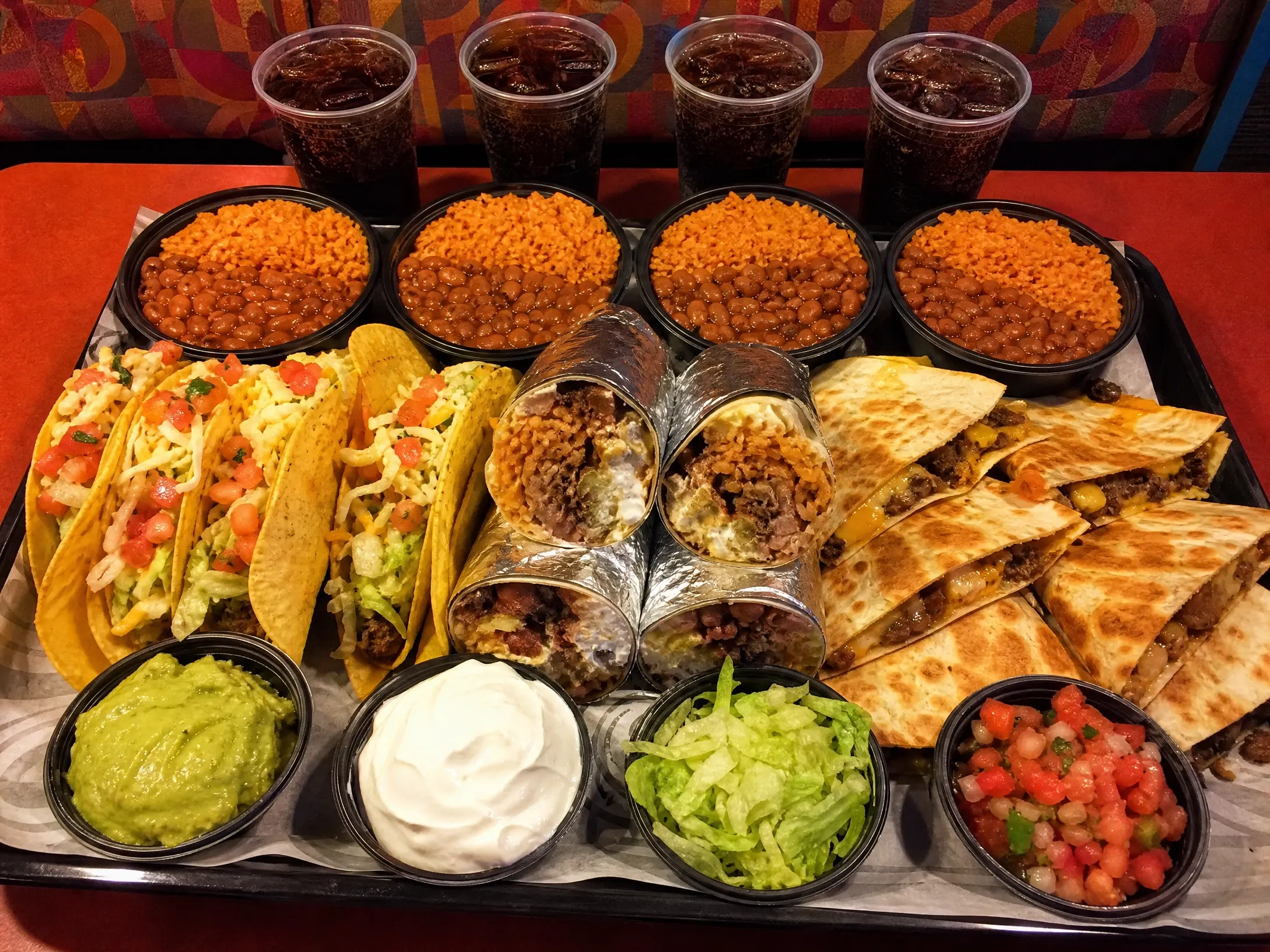 Taco Bell Meal for 4 nutrition facts price
