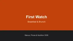 First Watch logo
