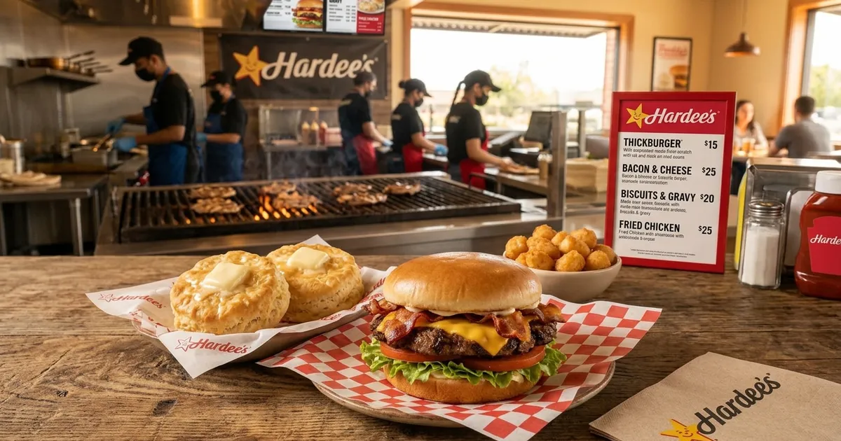 Hardee's menu