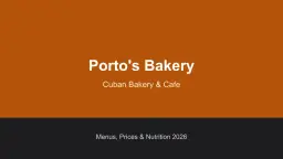 Porto's Bakery logo